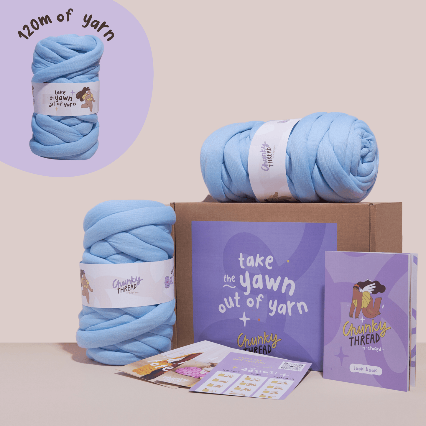 Chunky Knit Throw Kit
