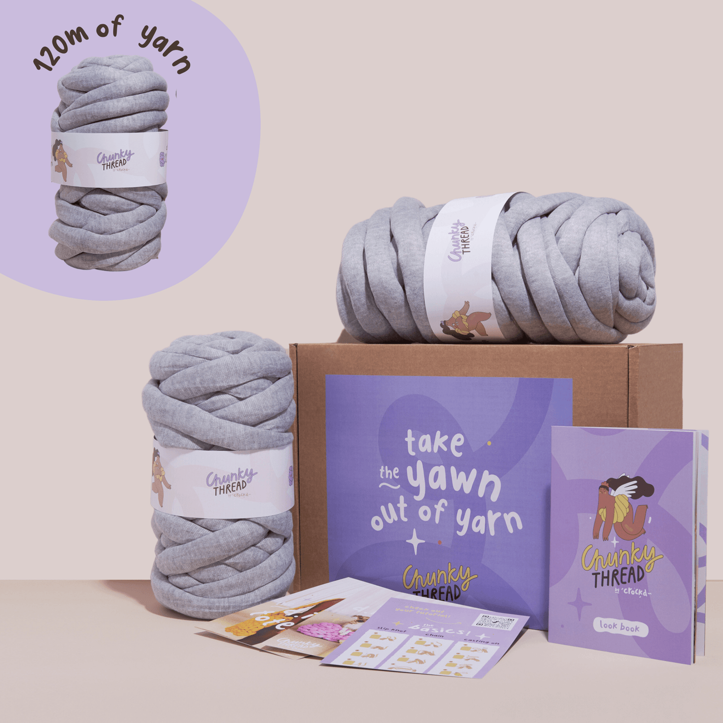 Chunky Knit Throw Kit