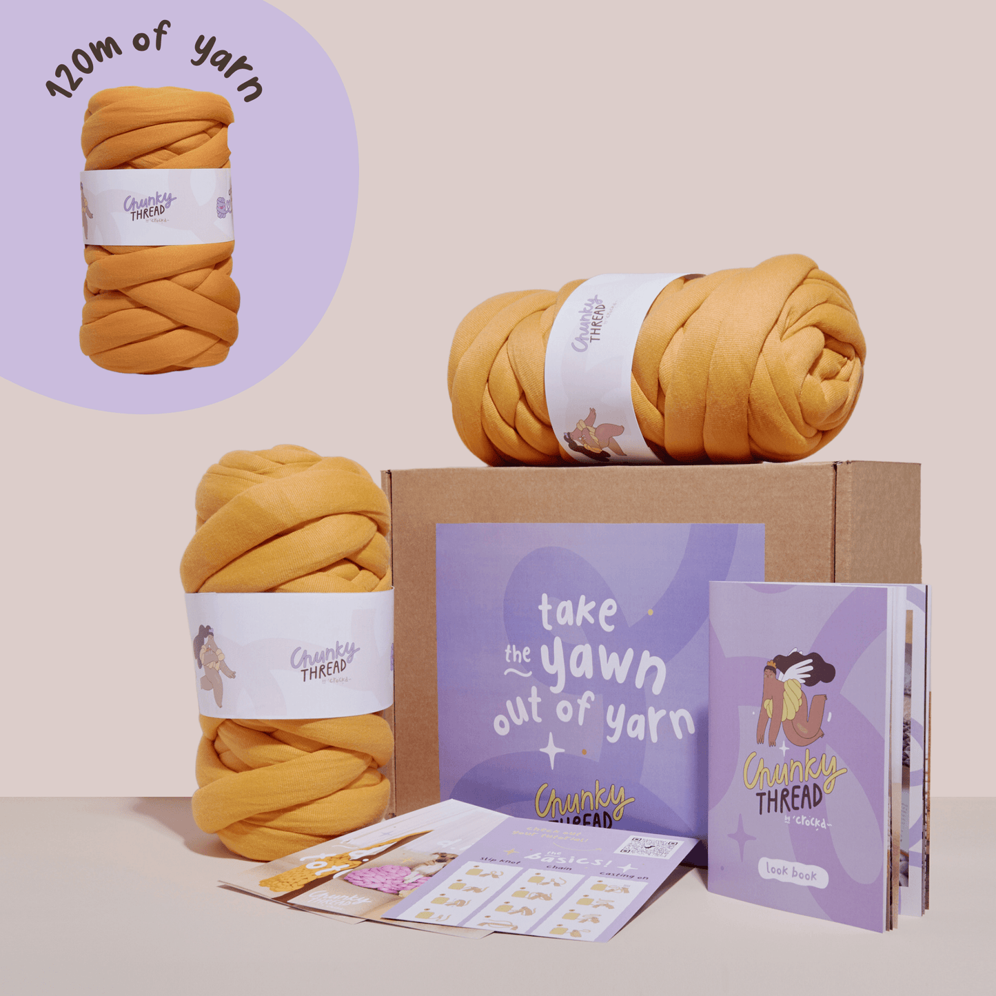 Chunky Knit Throw Kit