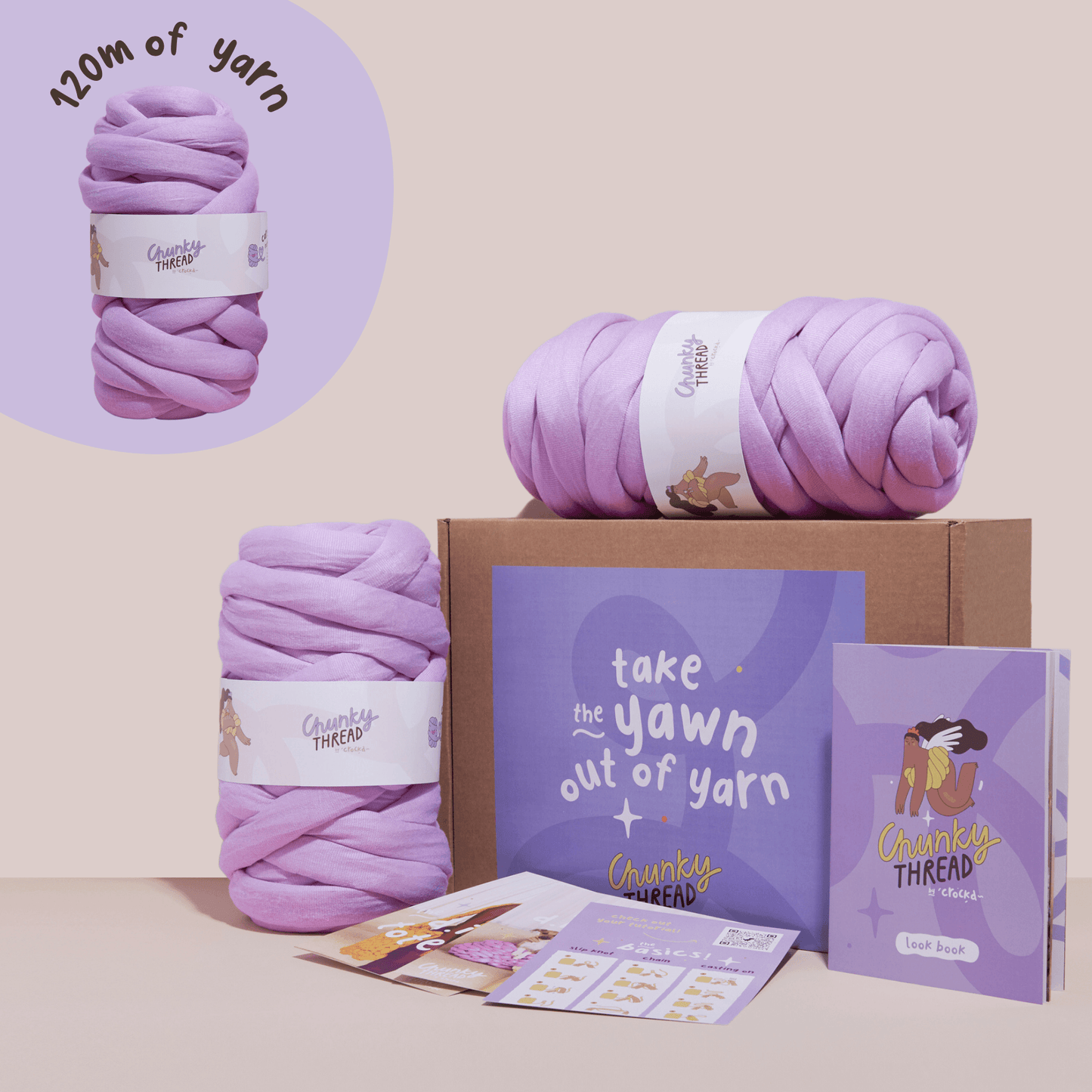 Chunky Knit Throw Kit
