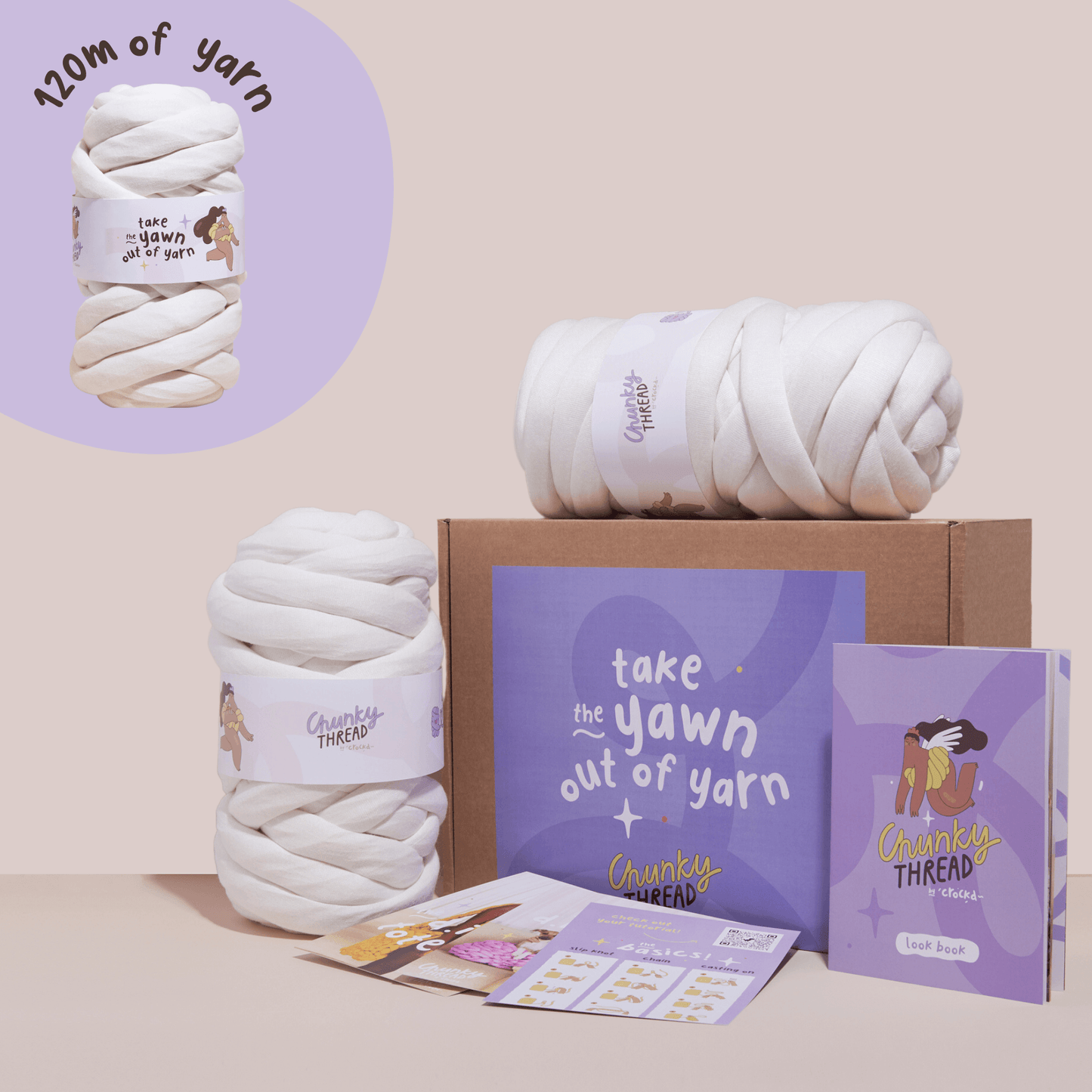 Chunky Knit Throw Kit