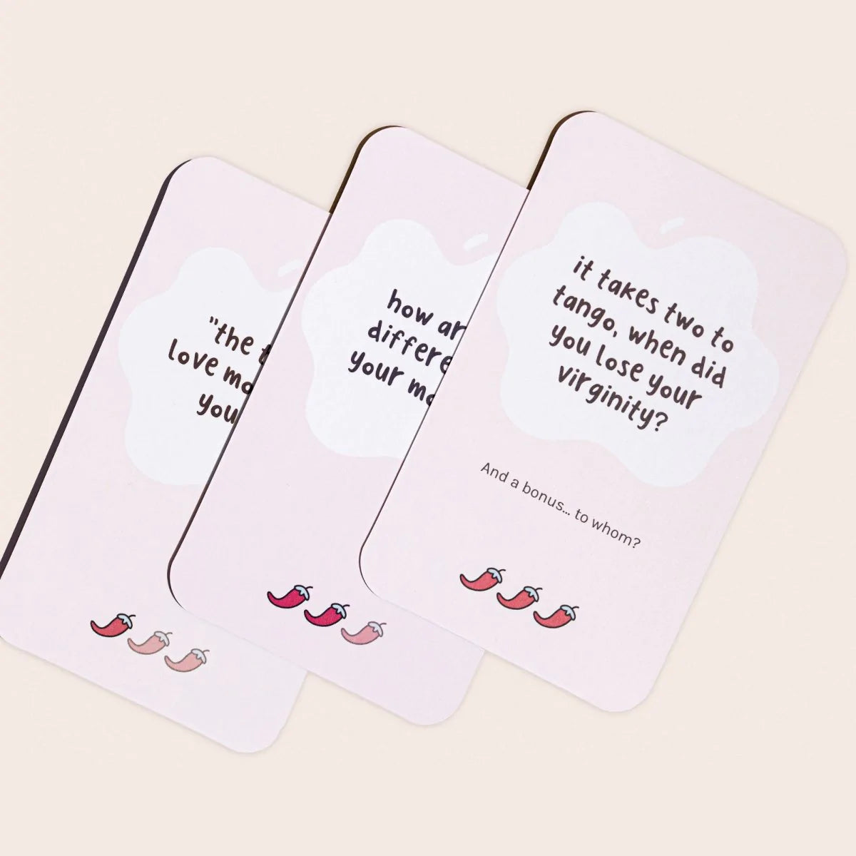 3 spicy question cards for your Mum