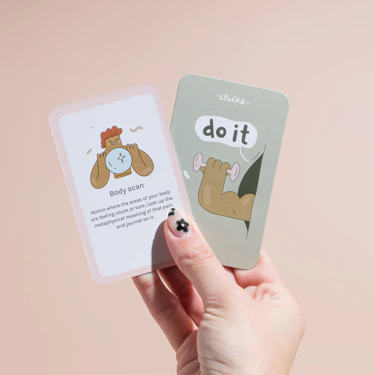 Featured do it mindfulness card showing the front and back